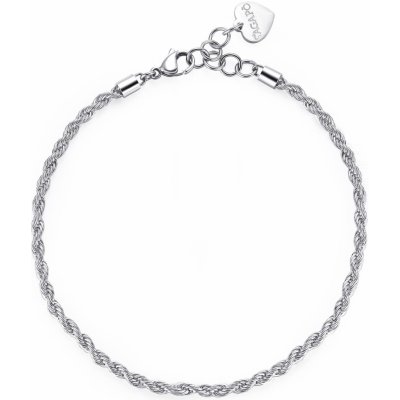 S'Agapõ Slušivý ocelový řetízkový náramek na kotník SHK19 – Zboží Dáma