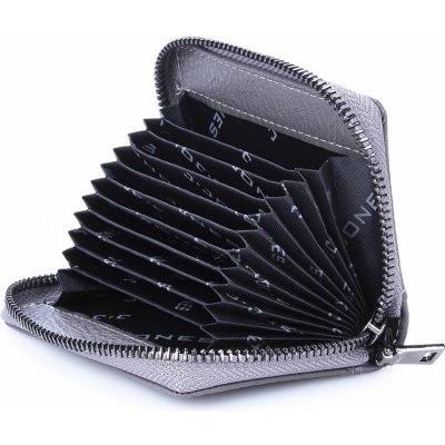 J. JONES Pouzdro na karty vizitky a doklady 5339 šedé – Zboží Živě