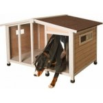 Bravson Bouda pro psa dřevěná s průhlednou stěnou KERBL OVERVIEW 134 x 92 x 82 cm 0694-XG – HobbyKompas.cz