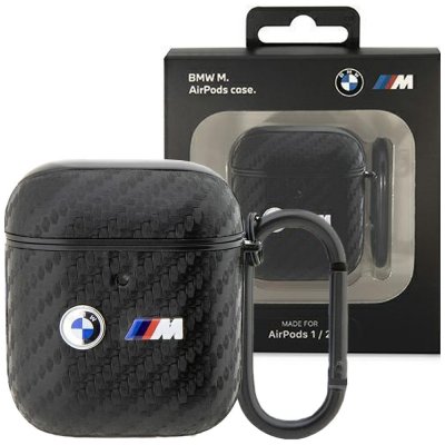 BMW AirPods 1/2 Black Carbon Double Metal Logo BMA2WMPUCA2 – Zbozi.Blesk.cz