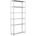 Schulte Regál 4536-W 2300 x 1000 x 350 mm 6 polic bílý – Zboží Mobilmania