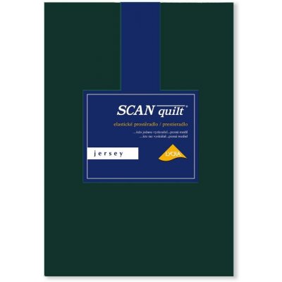 SCANquilt napínací prostěradlo jersey Elastic lycra tmavě zelené 180x200x30 – Zboží Mobilmania