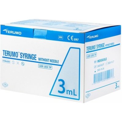 TERUMO Stříkačka 3 ml Concentric Luer Lock 100 ks – Zboží Dáma