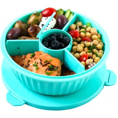 Obědový box POKE BOWL 1,06 l, tyrkysová, plast, Yumbox – Zboží Mobilmania