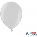 Balónek 27 cm metalický stříbrný