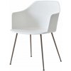 Jídelní židle &Tradition Rely HW33 s područkami bronzed / white