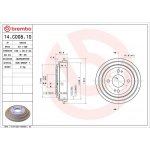 Brzdový buben BREMBO 14.C008.10 | Zboží Auto