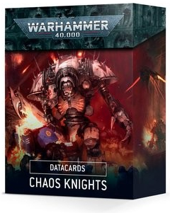 GW Warhammer 40k Datacards: Chaos Knights EN/NM