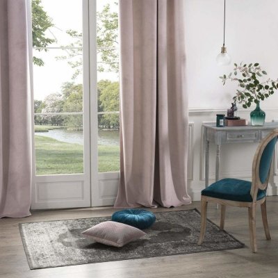 Atmosphera Závěs v růžové barvě z polyesteru, 260x140 cm růžová – Hledejceny.cz