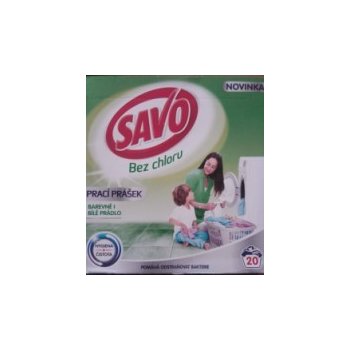 Savo Universal bez chloru prací prášek na barevné i bílé prádlo 20 PD 1,4 kg