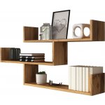 MIRJAN 24 Nástěnná police TRIO 55x119 cm dub wotan MJ0073 – Zboží Mobilmania