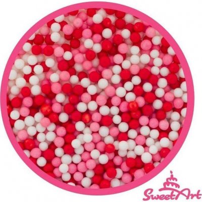 SweetArt cukrové perly Love mix 5 mm (80 g) dortis