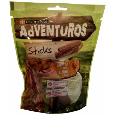 Purina Adventuros snack dog tyčinky s bizoní přích. 120 g