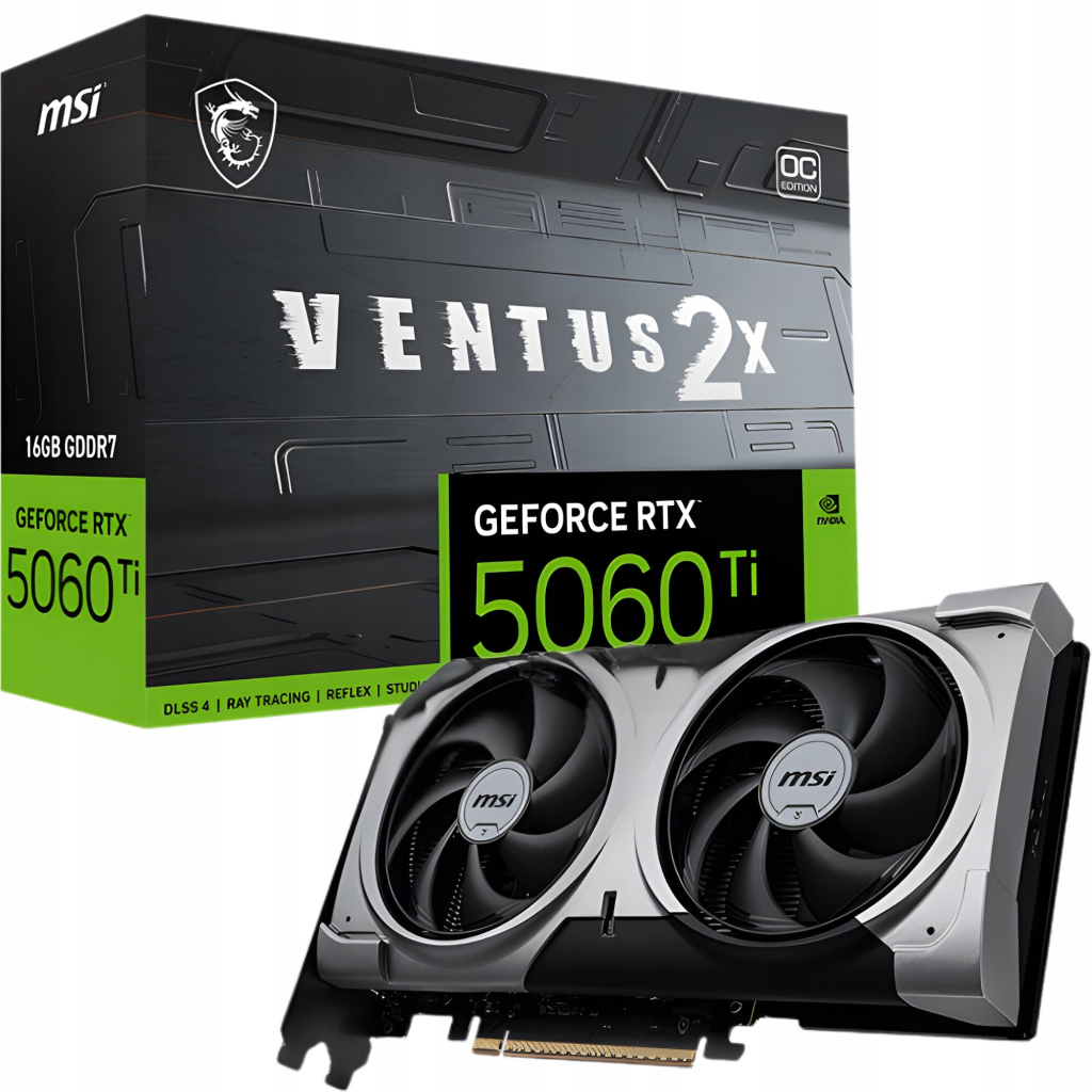 MSI GeForce RTX 5060 Ti 16G VENTUS 2X OC PLUS