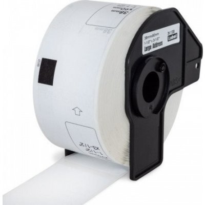 Páska PrintLine kompatibilní s Brother DK-11208 Páska, pro tiskárny štítků, kompatibilní s Brother QL, papírové bílé, široké adresy, 38x90mm, 400ks PLLB08 – Zboží Živě