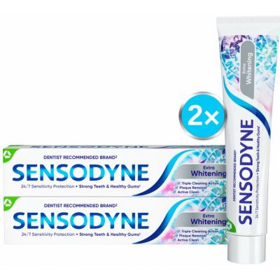 Sensodyne Extra Whitening 75 ml 2 ks – Hledejceny.cz