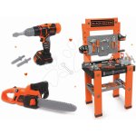 Smoby detská pracovná dielňa Black+Decker so 79 doplnkami+elektronická kotúčová píla+elektronická vŕtačka – Zboží Dáma Smoby detská pracovná dielňa Black+Decker so 79 doplnkami+elektronická kotúčová píla+elektronická vŕtačka – Zboží Dáma