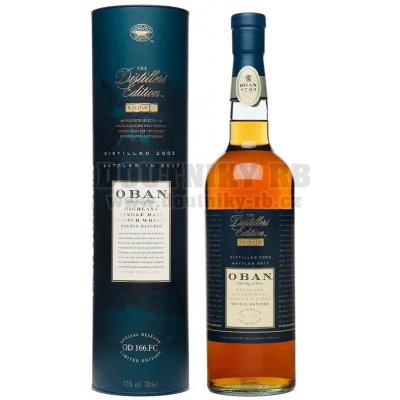 Oban 2003 - 2017 43% 0,7 l (tuba) – Hledejceny.cz