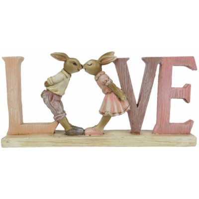 Velikonoční dekorace králíků Love 19*3*9 cm – Hledejceny.cz
