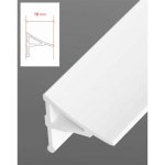 Ravak Příslušenství Krycí lišta, 11/2000 mm, bílá XB462000001 – Zboží Mobilmania