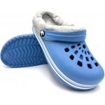 TexBase dámské clogsy s kožíškem modrá / šedá – Sleviste.cz