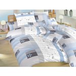 Dadka povlečení krep Flér šedomodrá 140x200 70x90 – Hledejceny.cz