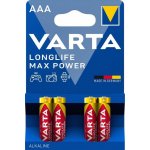 Varta LongLife Max Power AAA 4ks 4703101404 – Sleviste.cz