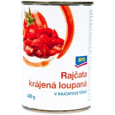 Aro Rajčata krájená loupaná 400 g – Zbozi.Blesk.cz