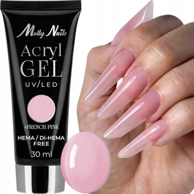 Molly Nails Acryl gel Hema/di-Hema free French Pink 30 ml – Sleviste.cz