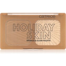 Catrice Holiday Skin Bronze & Glow Palette paletka s bronzerem a rozjasňovačem 010 5,5 g