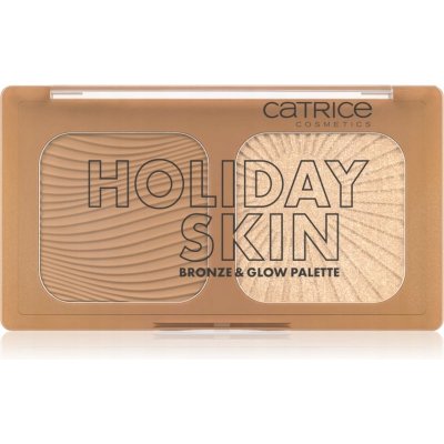 Catrice Holiday Skin Bronze & Glow Palette paletka s bronzerem a rozjasňovačem 010 5,5 g – Zboží Mobilmania