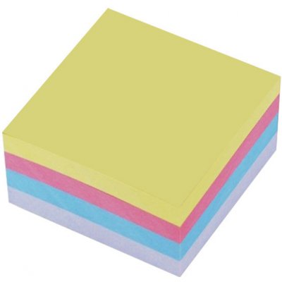 Bloček samolepící 76x76mm 4 pastel barvy 4x100 listů Concorde – Zboží Dáma