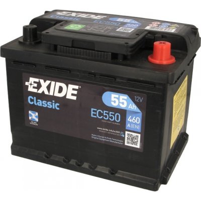 Exide Classic 12V 55Ah 460A EC550