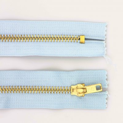 Pro Háčkování Kovový zip nedělitelný 6 cm, Ø 6 mm světle modrý – Hledejceny.cz