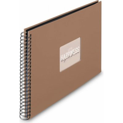 Hama album klasické spirálové FINE ART 36x32 cm, 50 stran, mousse, černé listy – Hledejceny.cz