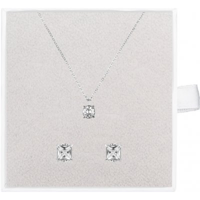 Franco Bene Stříbrný Diamond set náhrdelník a náušnice 2248 – Zboží Mobilmania