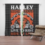 Sablio Závěs Harley-Davidson Live to ride, ride to live: 2ks 140x250cm – Hledejceny.cz