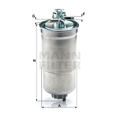 MANN-FILTER Palivový filtr WK 853/3 x – Zboží Mobilmania