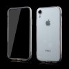 Pouzdro a kryt na mobilní telefon Apple AppleMix Apple iPhone Xr - 360° ochrana - gumový / plastový + přední polykarbonátové sklo - průhledný