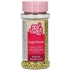 Dekorace na dort Fun Cakes Sugar Pearls - perly střední zlaté - metalické 80g