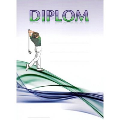 VIZINGR Golf diplom A4 č.2 Golf č.2 BEZ TEXTU – Zboží Dáma