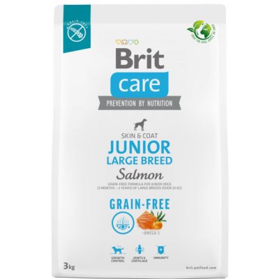Brit Care Dog Grain-free Junior Large Breed - salmon and potato, 3kg