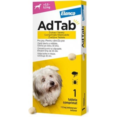 Adtab pro psy 2,5-5,5kg 112mg 1 ks – Hledejceny.cz