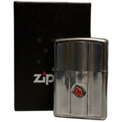 ZIPPO street chrome Plakette "Wave Flame Design" 2005897 – Hledejceny.cz
