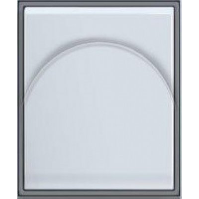 Kryt zásuvky ABB Element / Time - bílá / ledová šedá – Sleviste.cz