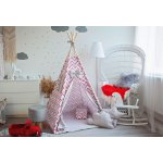 BabyTýpka Dětské teepee Cikcak red grey – Zboží Dáma