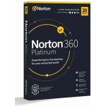 Norton 360 PLATINUM 100GB 1 uživatel 20 lic. 1 rok (21428036) – Zboží Živě