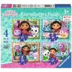 RAVENSBURGER Gábinin kouzelný domek 4v1 12 16 20 24 dílků – Zboží Mobilmania