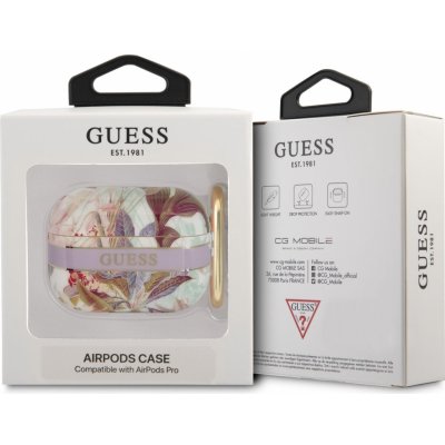 Guess TPU Flower Print Pouzdro pro Airpods Pro GUAPHHFLU – Zboží Mobilmania