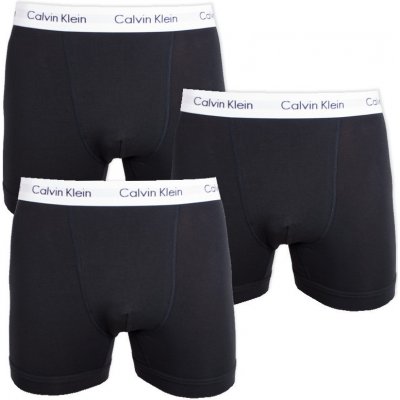 Calvin Klein boxerky Cotton Stretch Trunk Black 3Pack – Zboží Mobilmania
